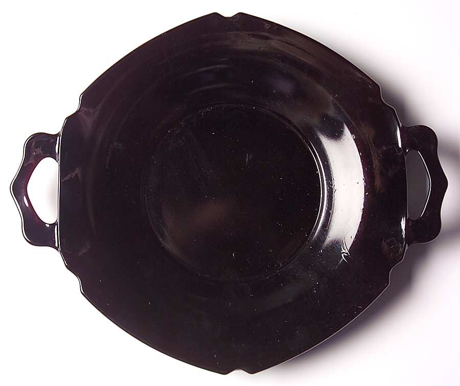 Mt. Pleasant Black (Black Amethyst) Mayonnaise Underplate Only by Smith Glass -1