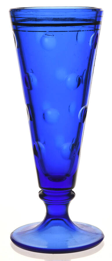 Mt. Pleasant Cobalt Blue Pilsner Glass by Smith Glass -1