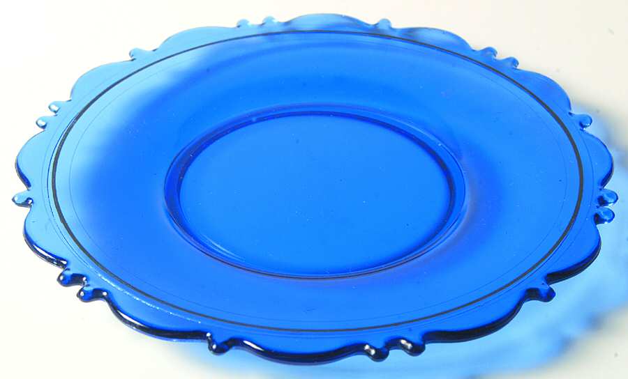 Mt. Pleasant Cobalt Blue Luncheon Plate by Smith Glass -1