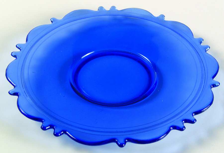 Mt. Pleasant Cobalt Blue Saucer Only by Smith Glass -1