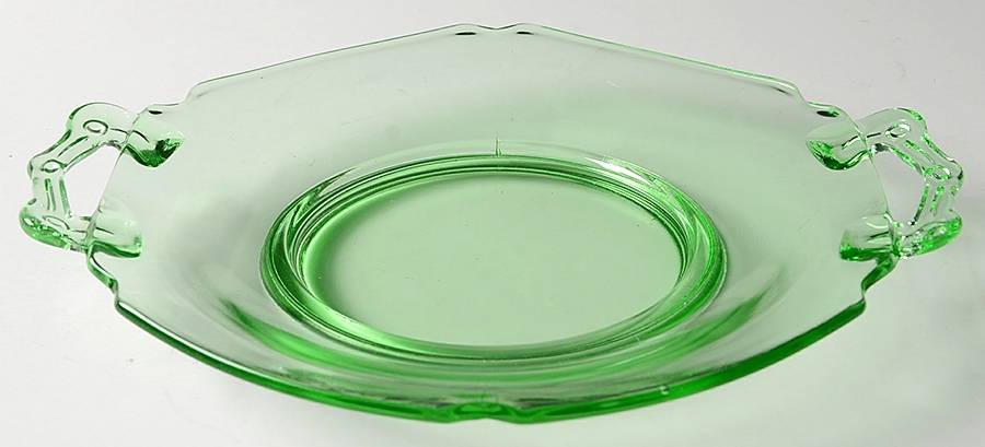 Mt. Pleasant Green Mayonnaise Underplate Only by Smith Glass -1