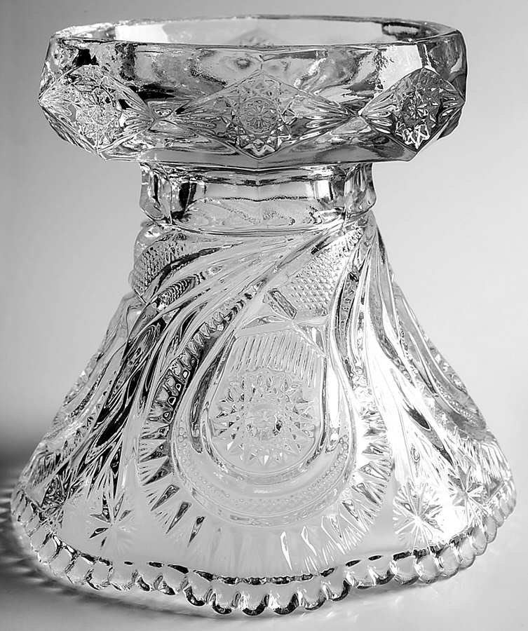 Pinwheel & Stars Punch Bowl Stand by Smith Glass -1