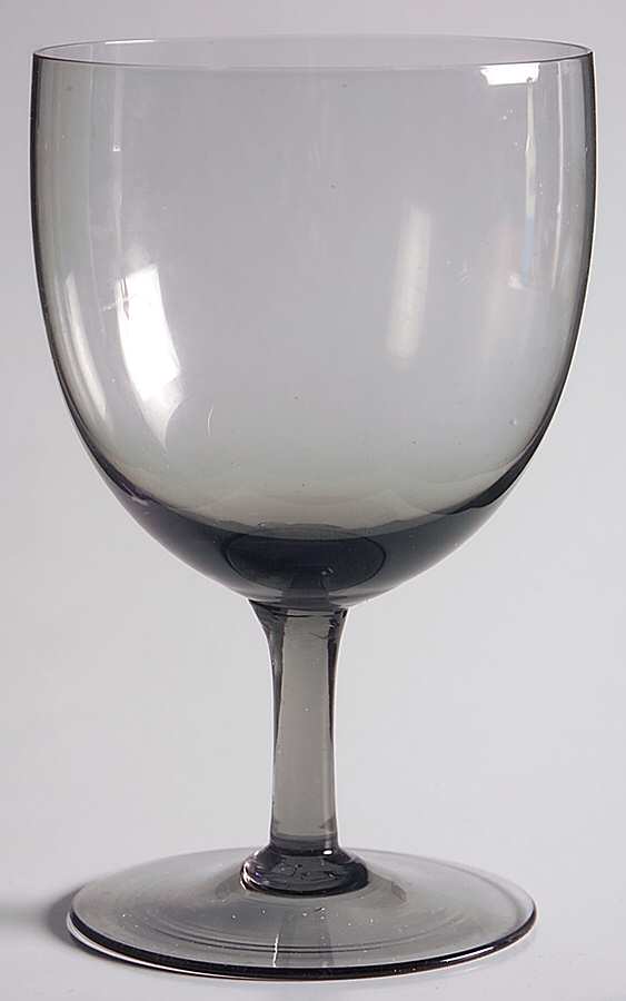 Nassau Smoke Water Goblet by Sussmuth Crystal-1