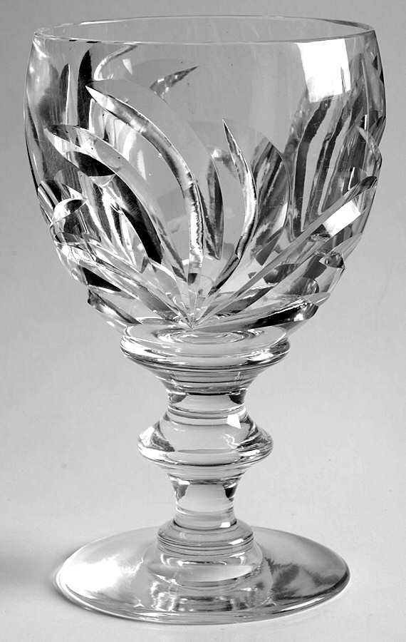 Leaves Water Goblet by Steuben-1