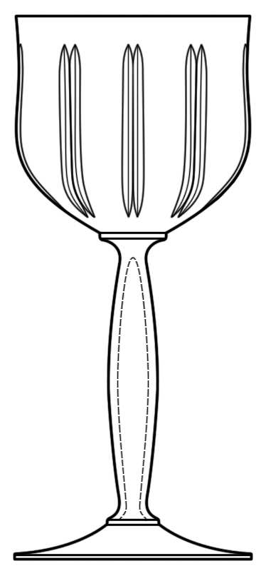 Albi Water Goblet by St Louis-1