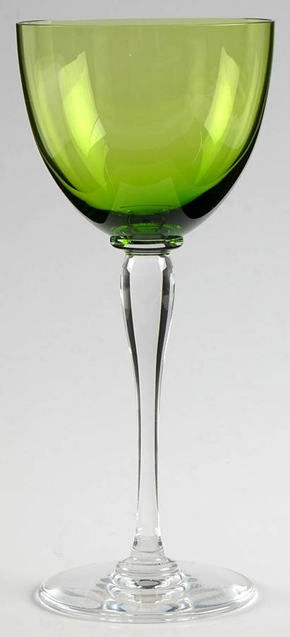 Amadeus Green Continental Goblet by St Louis-1