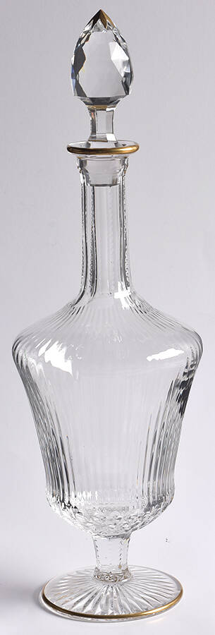 Apollo Gold Decanter & Stopper by St Louis-1