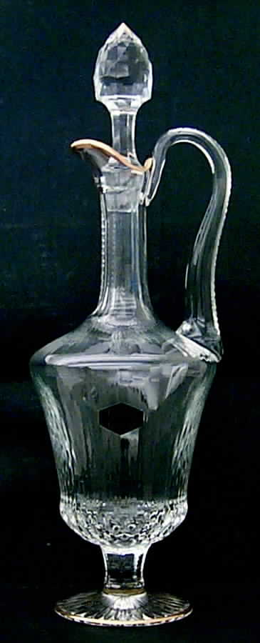 Apollo Gold Handled Wine Decanter & Stopper by St Louis-1