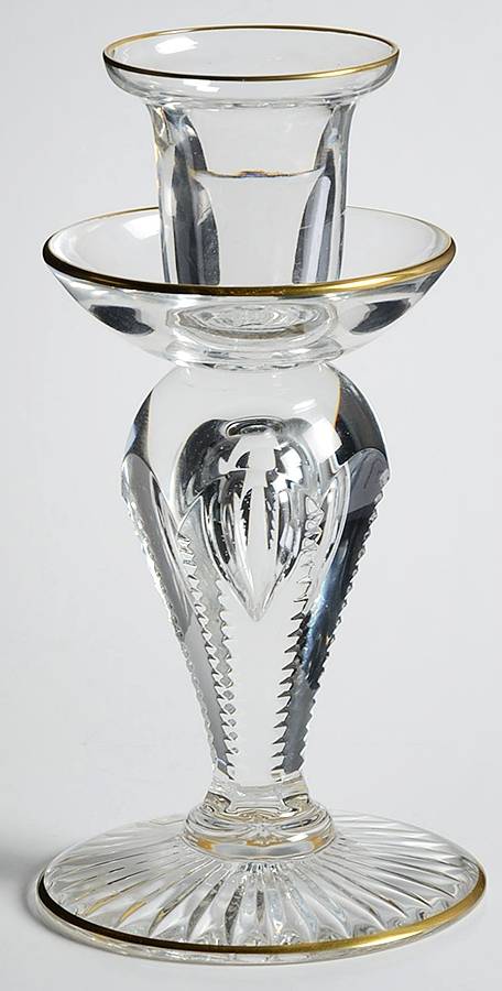 Apollo Gold 5" Single Light Candlestick by St Louis-1
