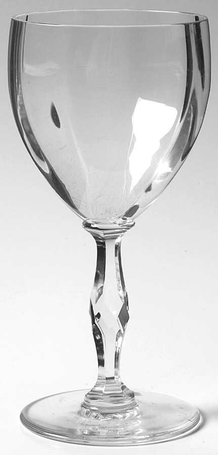 Bartholdi Clear (Optic) Continental Goblet by St Louis-1