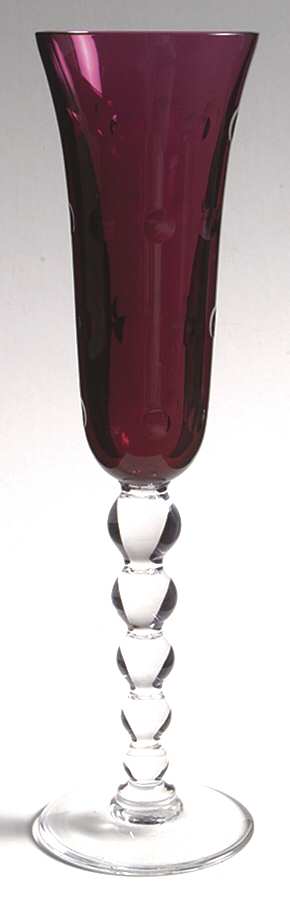 Bubbles Amethyst Fluted Champagne by St Louis-1