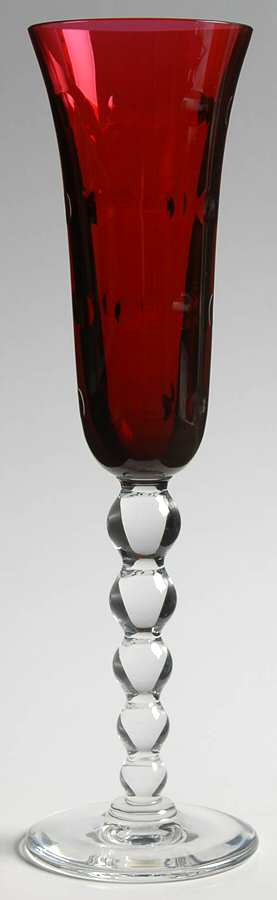 Bubbles Red Fluted Champagne by St Louis-1