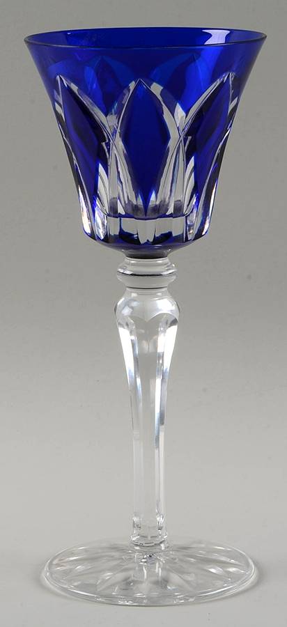 Camargue (Cut) Dark Blue Hock Wine by St Louis-1