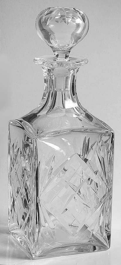 Chantilly Clear Whiskey Decanter & Stopper by St Louis-1