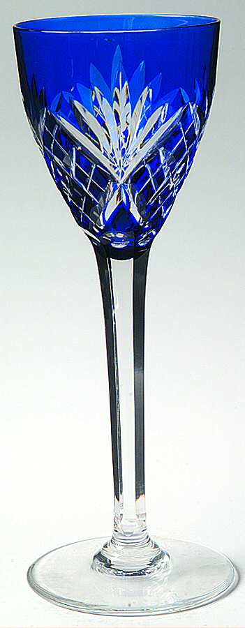 Chantilly Clear Dark Blue Hock Wine by St Louis-1