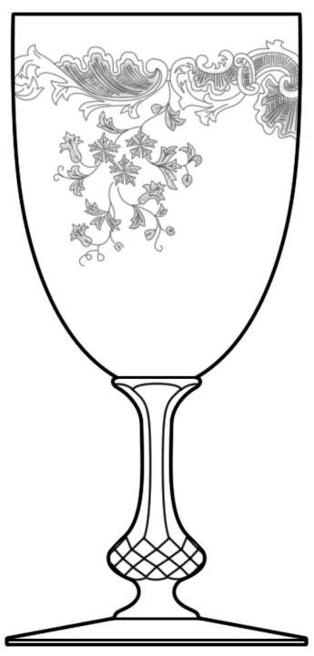 Cleo Water Goblet by St Louis-1