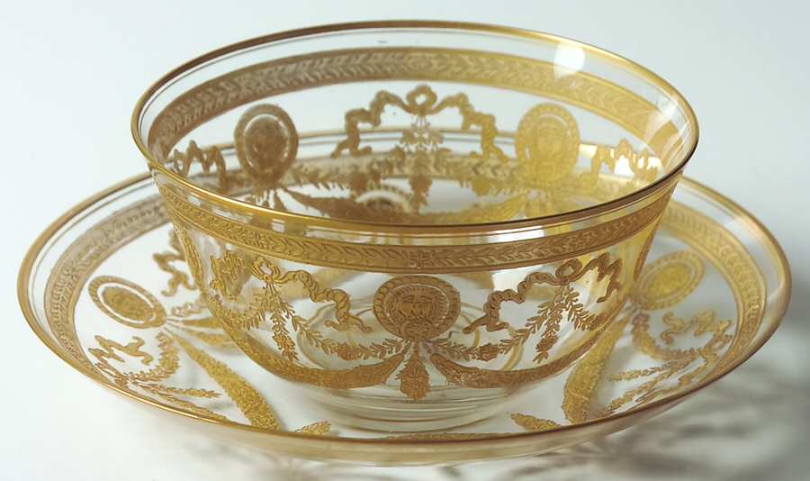 Congress Finger Bowl & Underplate by St Louis-1