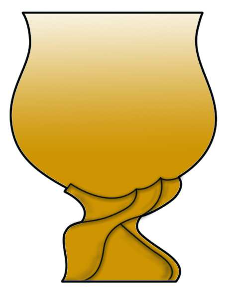 Eole Amber Water Goblet by St Louis-1
