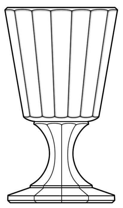 Eugenie Water Goblet by St Louis-1
