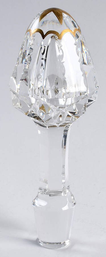 Excellence (Gold Trim) Stopper for Handled Wine Decanter by St Louis-1