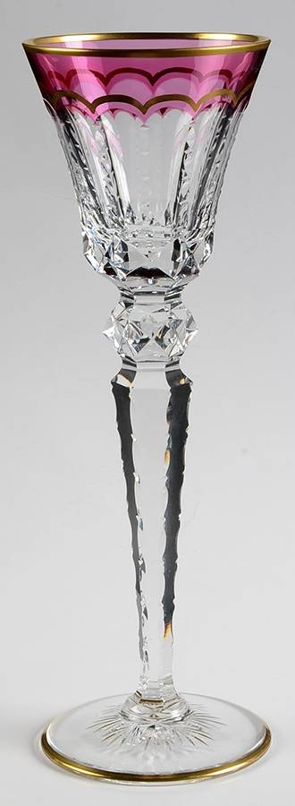 Excellence (Gold Trim) Amethyst Hock Wine by St Louis-1