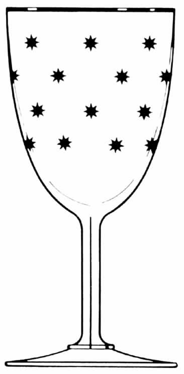 Firmament Clear Water Goblet by St Louis-1