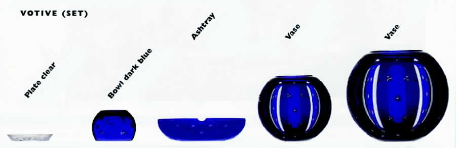 Firmament Blue 9" Ball Vase by St Louis-1