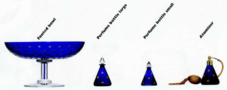 Firmament Blue Compote by St Louis-1