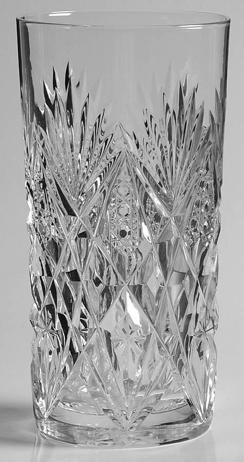 Florence (Pineapple Cut) Highball Glass by St Louis-1