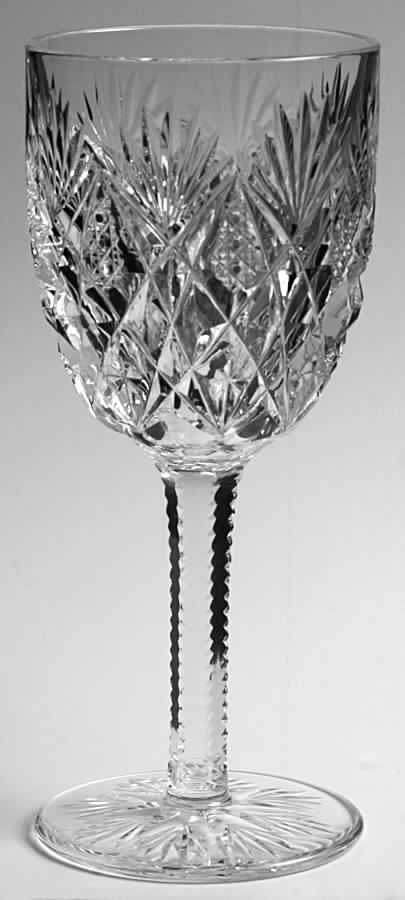 Florence (Pineapple Cut) Continental Goblet by St Louis-1