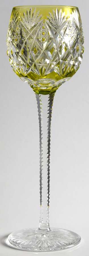 Florence (Pineapple Cut) Chartreuse Wine Hock by St Louis-1