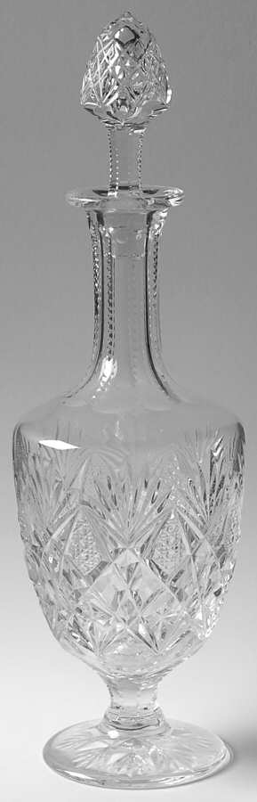 Florence (Pineapple Cut) Wine Decanter & Stopper by St Louis-1