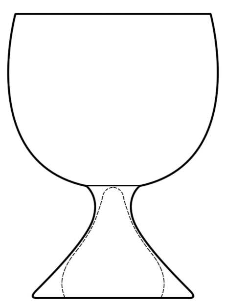 Isis Water Goblet by St Louis-1