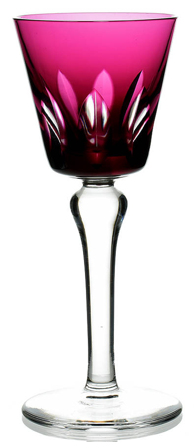 Jersey (Cut) Amethyst Hock Wine by St Louis-1