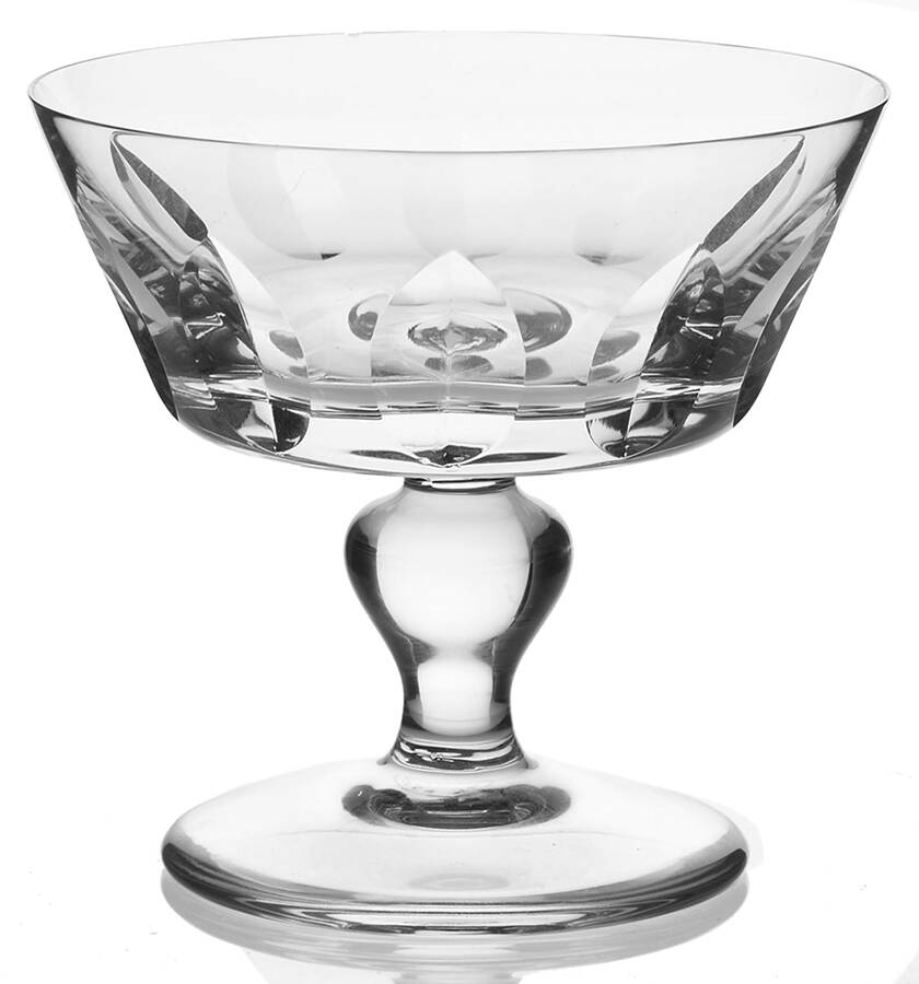 Jersey (Cut) Champagne/Tall Sherbet by St Louis-1