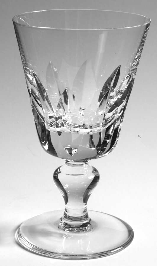 Jersey (Cut) Water Goblet by St Louis-1