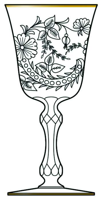 Maryland Water Goblet by St Louis-1
