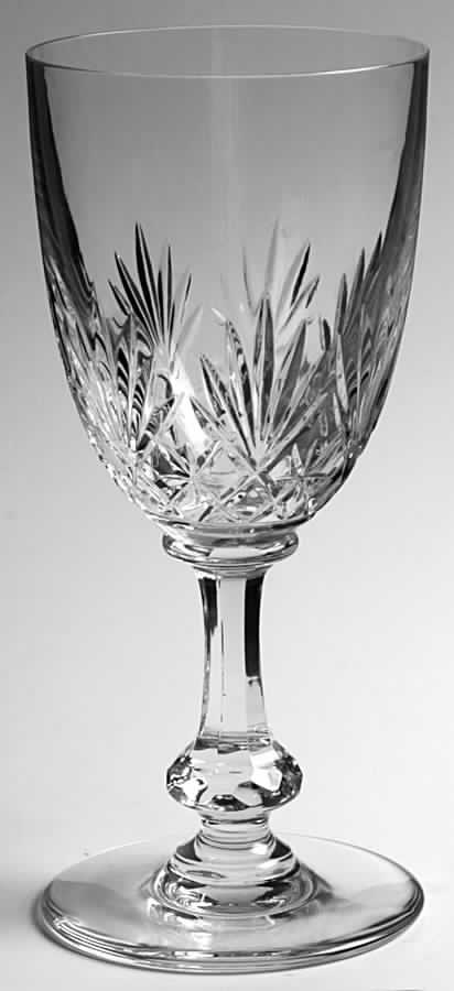 Massenet Clear (Cut) Continental Goblet by St Louis-1