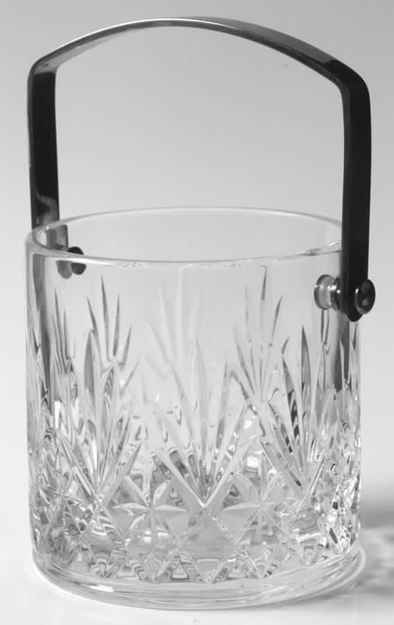Massenet Clear (Cut) Ice Bucket with Detachable Handle by St Louis-1