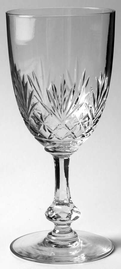 Massenet Clear (Cut) Water Goblet by St Louis-1