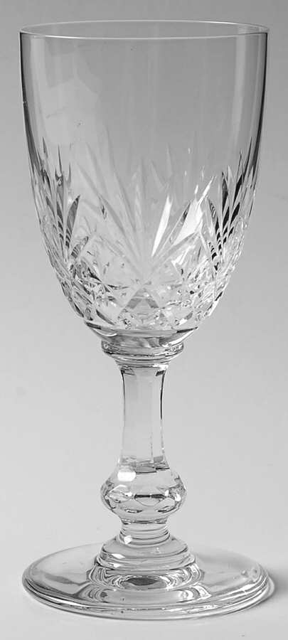 Massenet Clear (Cut) Burgundy Wine by St Louis-1