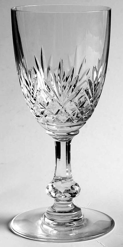 Massenet Clear (Cut) Burgundy Wine by St Louis-1