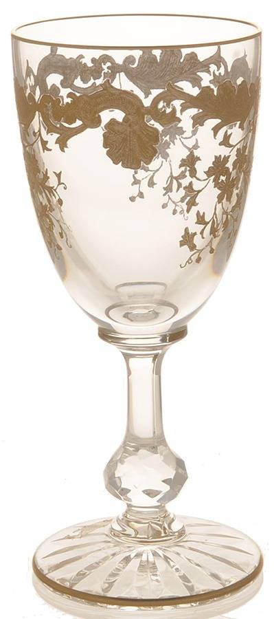 Massenet Clear (Gold Encrusted) Claret Wine by St Louis-1