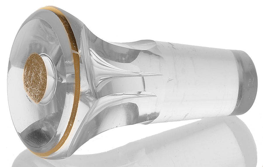 Massenet Clear (Gold Encrusted) Stopper for Cruet by St Louis-1