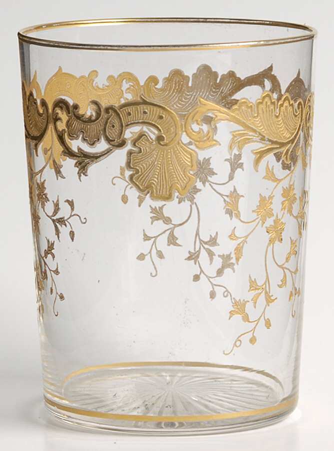 Massenet Clear (Gold Encrusted) Double Old Fashioned by St Louis-1