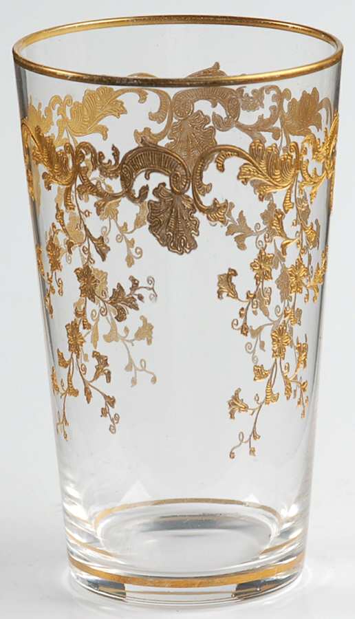 Massenet Clear (Gold Encrusted) Cocktail Tumbler by St Louis-1