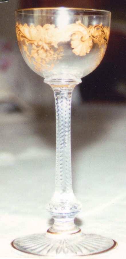 Massenet Clear (Gold Encrusted) Cordial by St Louis-1