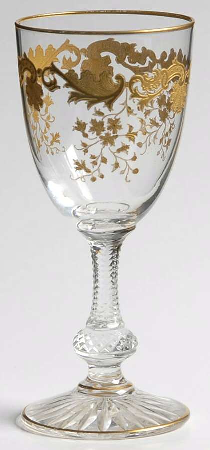 Massenet Clear (Gold Encrusted) Cordial by St Louis-1