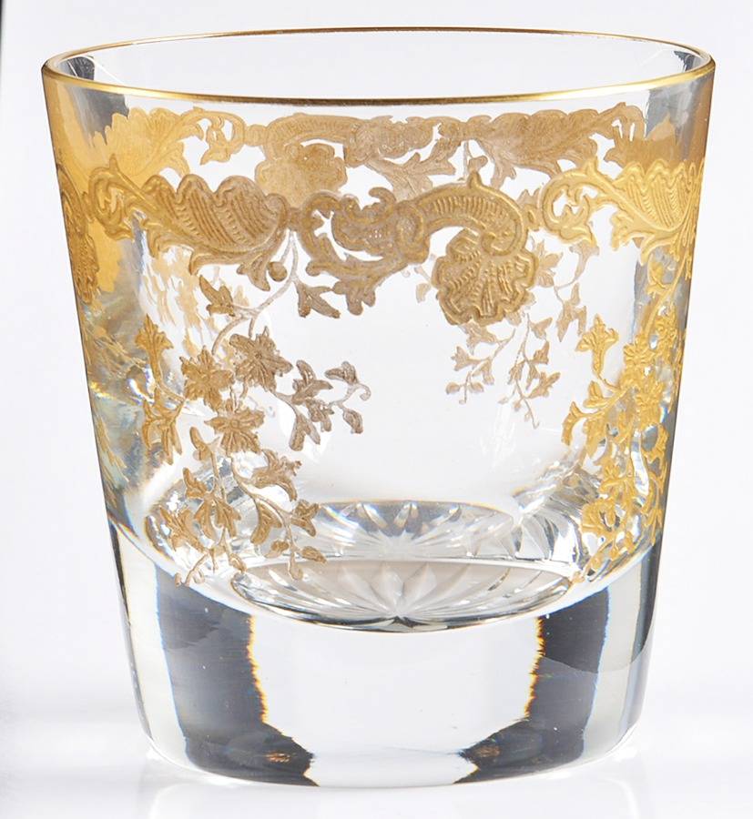 Massenet Clear (Gold Encrusted) Old Fashioned by St Louis-1