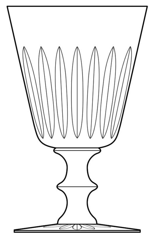 Orleans Water Goblet by St Louis-1
